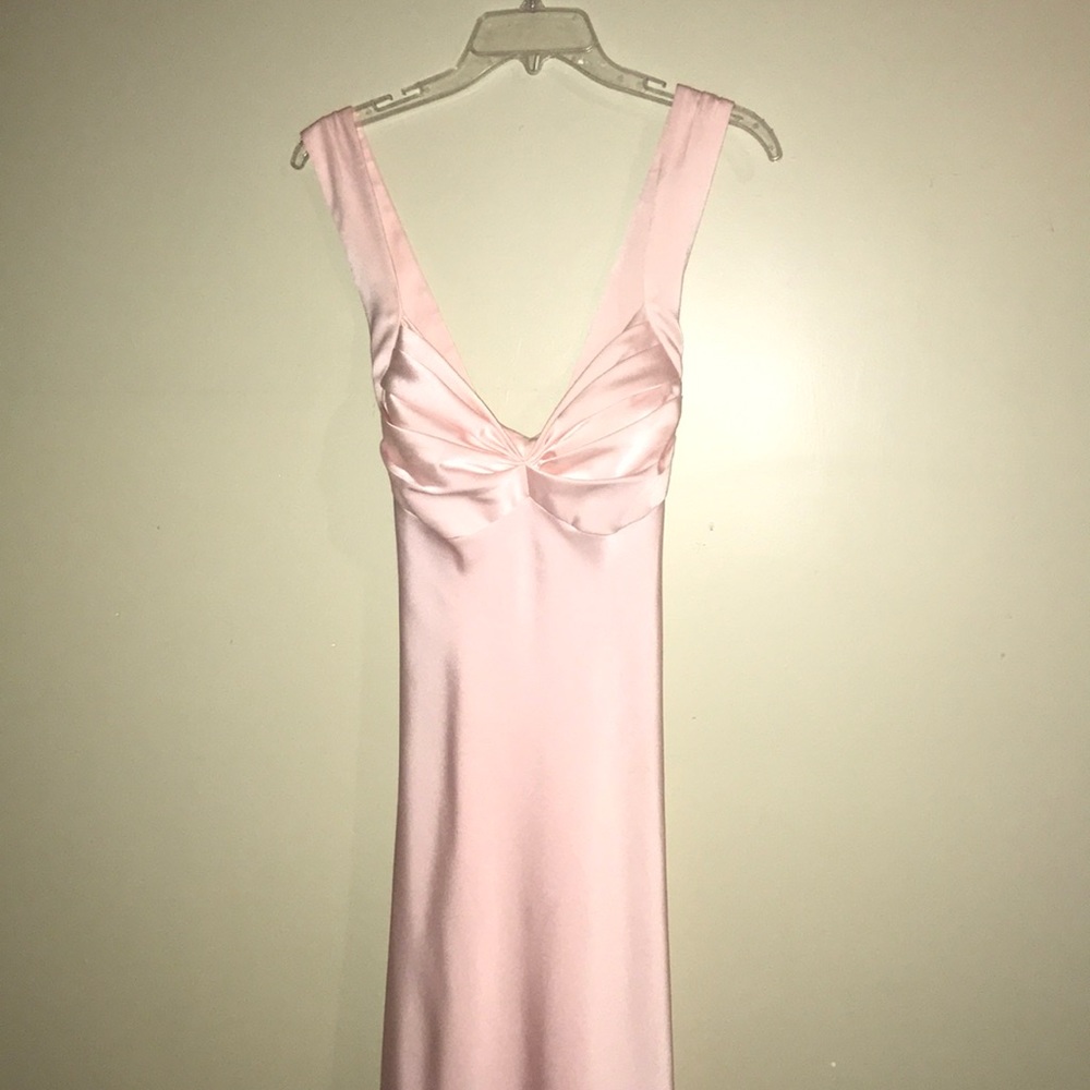 Pink/champagne Calvin Klein gown
